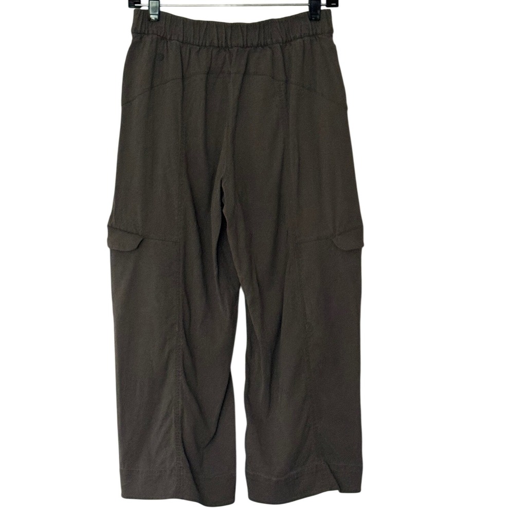 Lululemon Metropolis Maven High Rise Crops Cargo Pants Gray Wide Leg Women's 6 - Picture 2 of 6